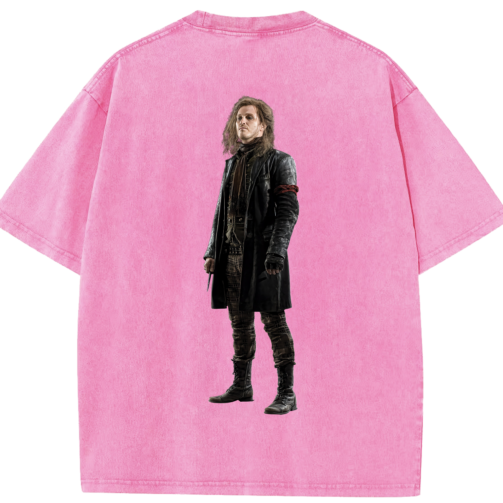 （画像用） Harry Potter ハリー・ポッターシリーズ 綿100% ヴィンテージ風 半袖Tシャツ（背面プリント）